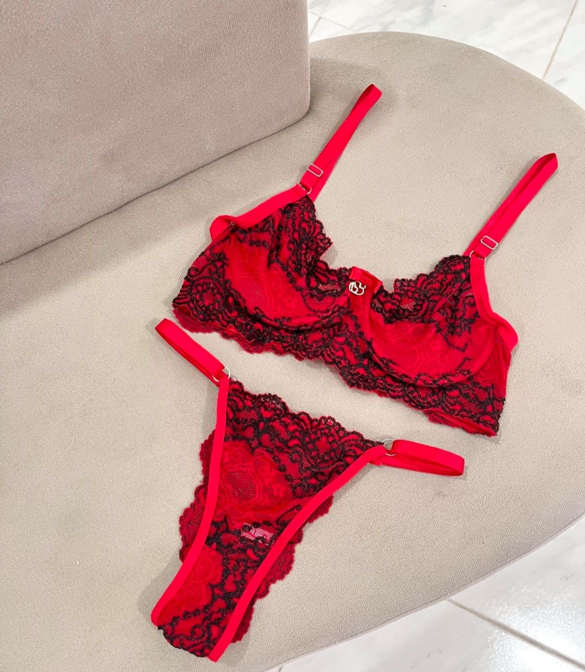 Conjunto Renda Cores - cor cores